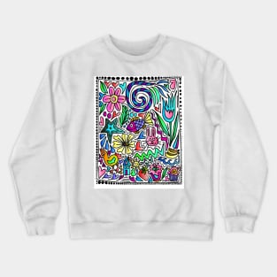 Happy little doodle Crewneck Sweatshirt